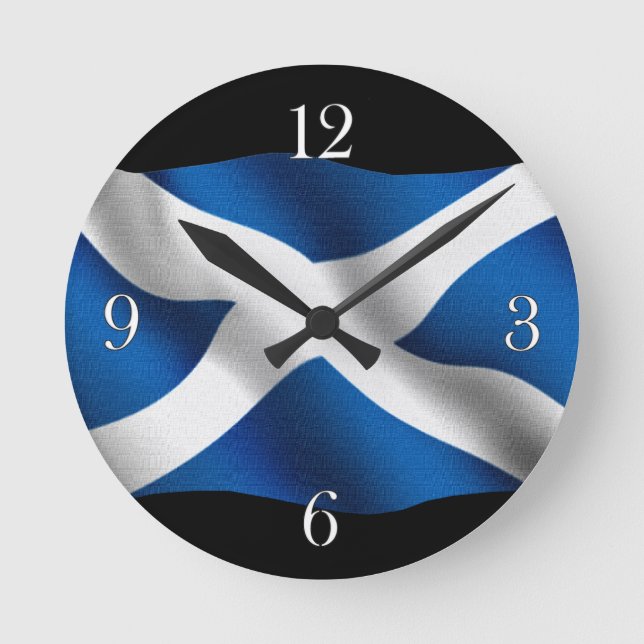 Bandera de SCOTLAND Orud escoge reloj de pared pat (Anverso)