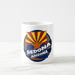 Bandera de Sedona Arizona estalla taza de café
