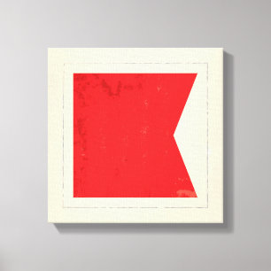 Bandera de señal náutica de la letra "B"