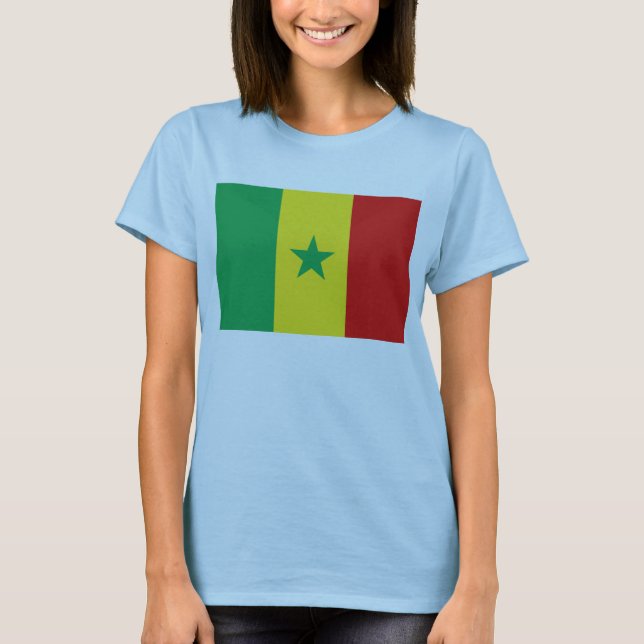 Bandera de Senegal x Mapa camiseta (Anverso)