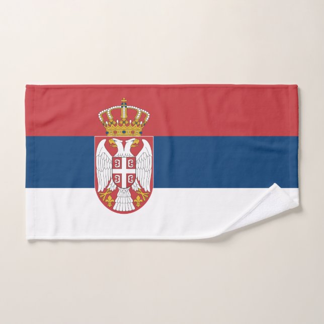 Bandera de Serbia (Toalla de mano)