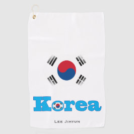 Bandera de Seúl Corea Resumen Toalla de Golf