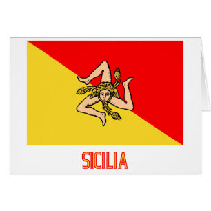 Bandera de Sicilia con nombre