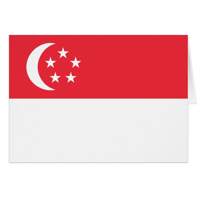 Bandera de Singapur (Anverso (Horizontal))