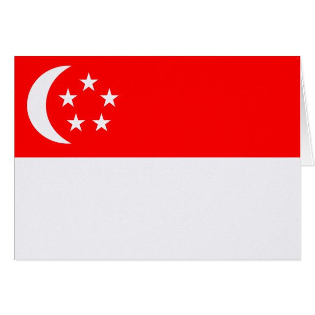Bandera de Singapur (Anverso (Horizontal))