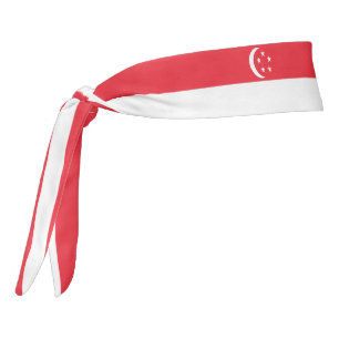 Bandera de Singapur elegante patriota
