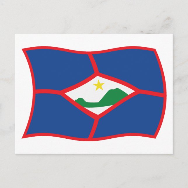 Bandera de Sint Eustatius Postal (Anverso)