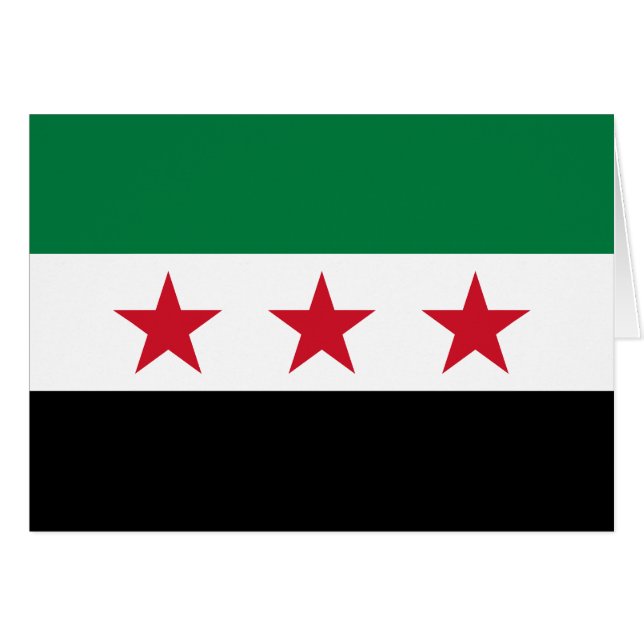 Bandera de Siria (Anverso (Horizontal))