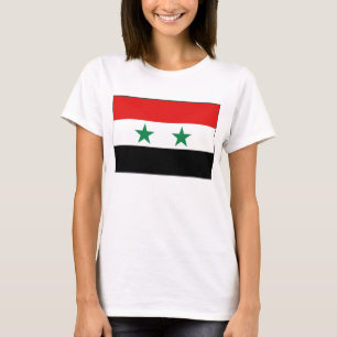 Bandera de Siria x Mapa camiseta