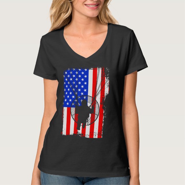 Bandera de Skydiving Parapente Camisa Paramotor (Anverso)