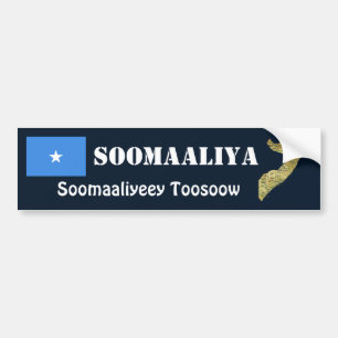 Bandera de Somalia + Pegatina para el parachoques