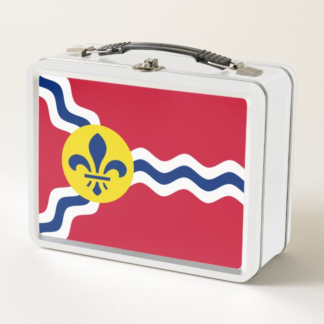 Bandera de St. Louis, caja Metalizado de almuerzo  (Anverso)
