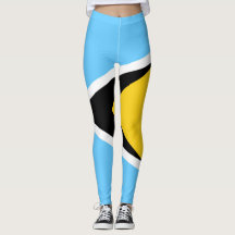 Bandera de St Lucia legging