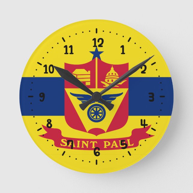 Bandera de St Paul, reloj de pared de la plaza de  (Anverso)