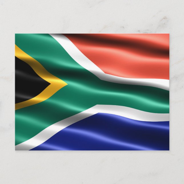 Bandera de Sudáfrica - Postal (Anverso)