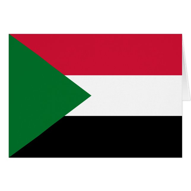 Bandera de Sudán (Anverso (Horizontal))
