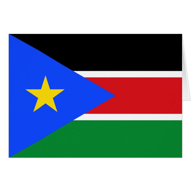 Bandera de Sudán del Sur (Anverso (Horizontal))
