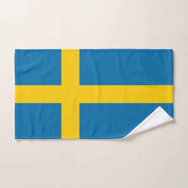 Bandera de Suecia (Toalla de mano)