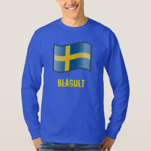 Bandera de Suecia ondulante Blågult Camiseta de la