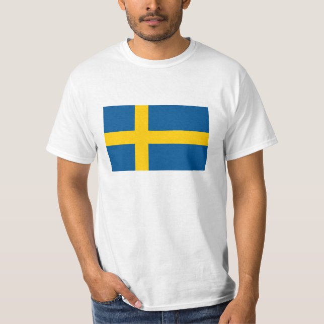 Bandera de Suecia para camisetas de Suecia (Anverso)