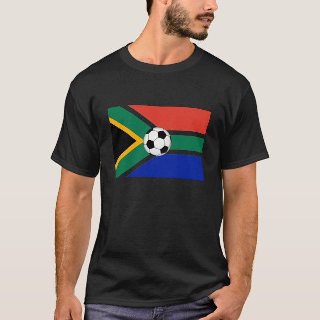 Bandera de Suráfrica, Bafana Bafana, camiseta (Anverso)