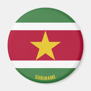 Bandera de Surinam Encanta un imán patriótico
