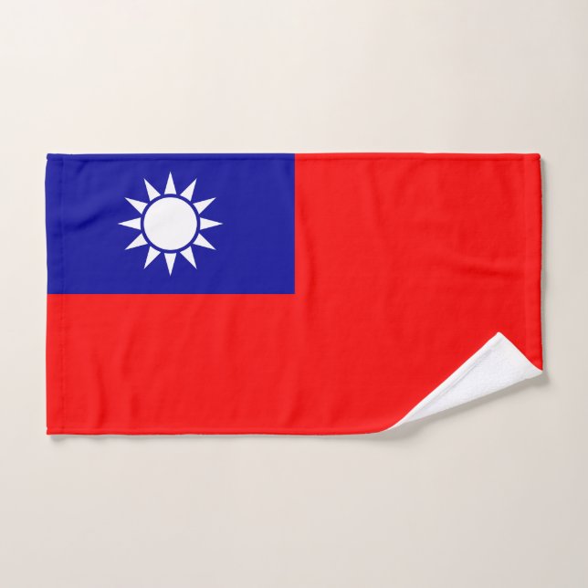 Bandera de Taiwán (Toalla de mano)