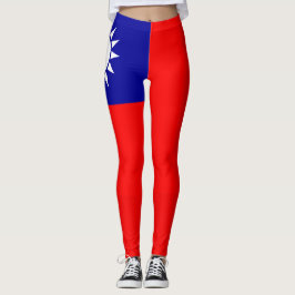 Bandera de Taiwán legging
