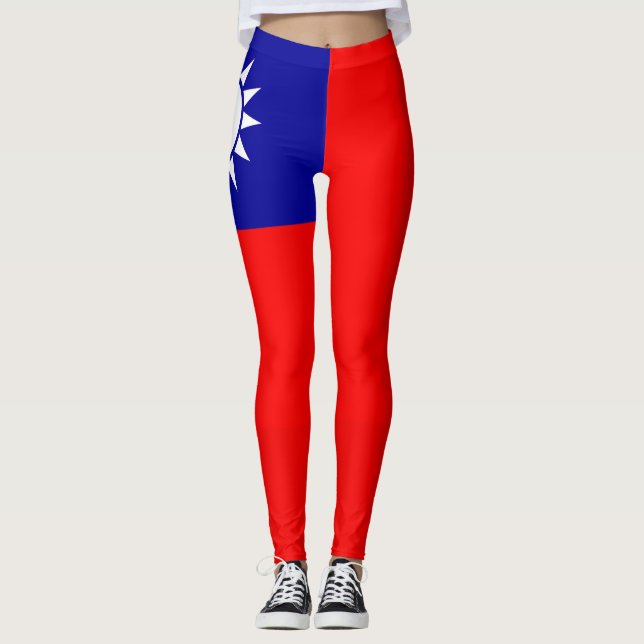 Bandera de Taiwán legging (Anverso)
