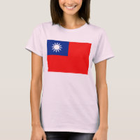 Bandera de Taiwán x Mapa camiseta
