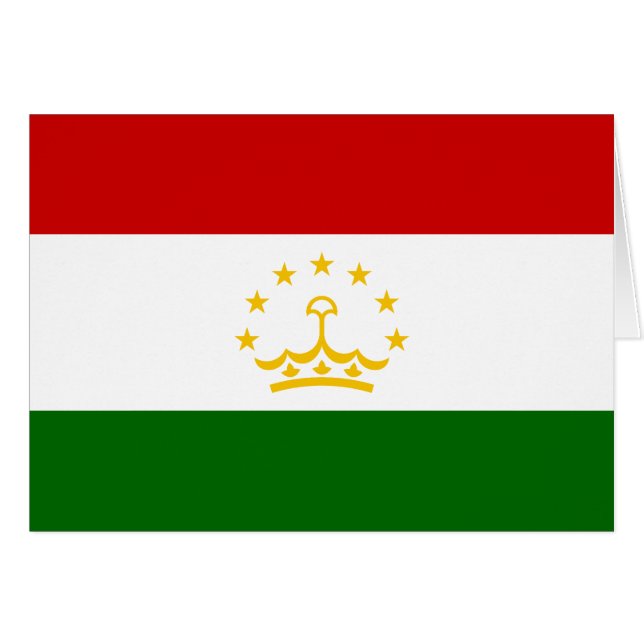 Bandera de Tayikistán (Anverso (Horizontal))