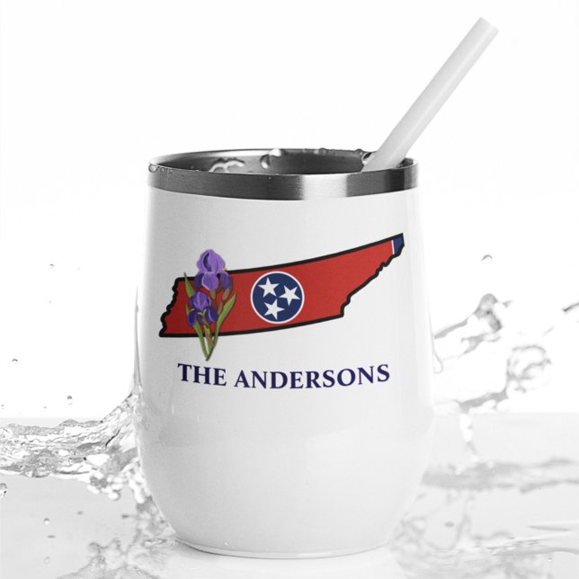 Bandera de Tennessee con Personalizado Iris de flo (Subido por el creador)