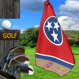 Bandera de Tennessee Toalla de Golf Monogramada /