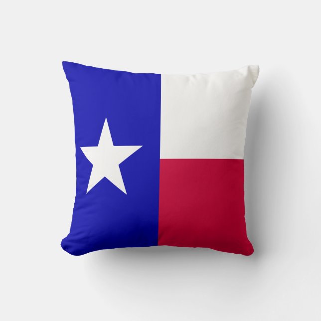 Bandera de Texas - Cojín decorativo (Anverso)