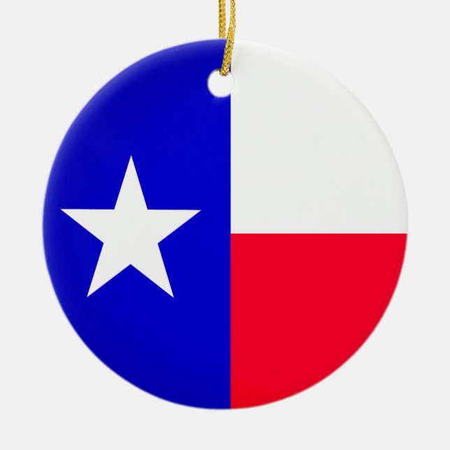Bandera de Texas y ornamento de sellos estatales (Frente)