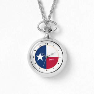 Bandera de Texas y reloj de diseño de EE. UU.