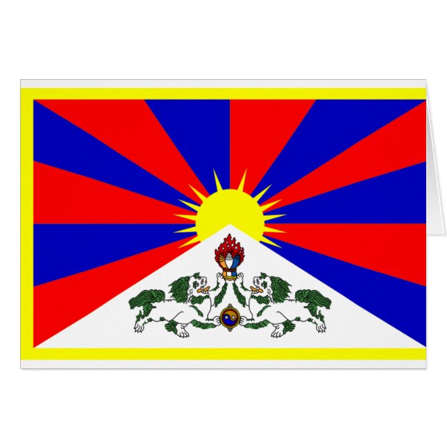 Bandera de Tíbet (Anverso (Horizontal))