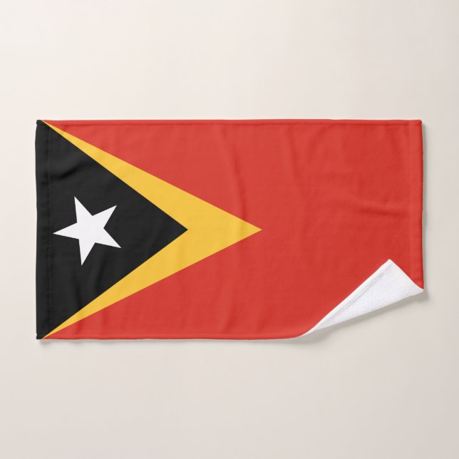 Bandera de Timor Oriental (Toalla de mano)
