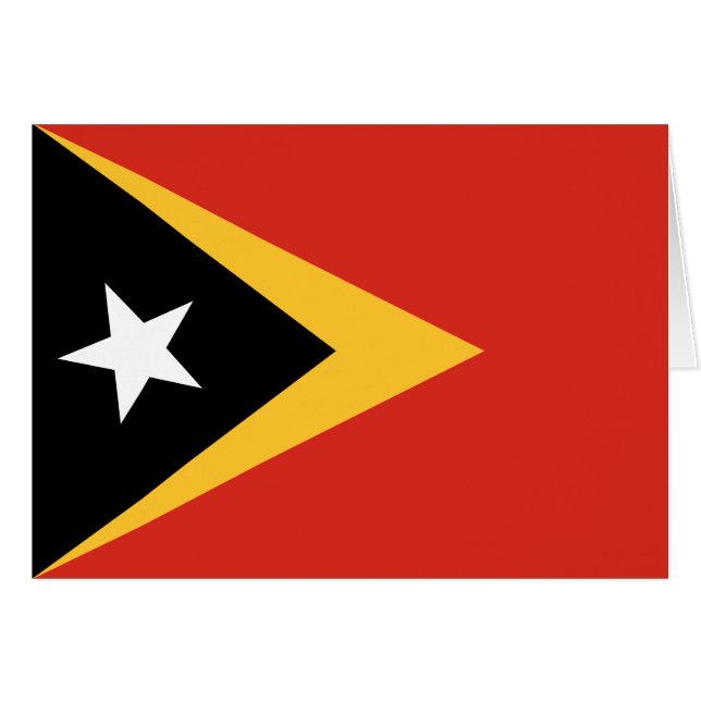 Bandera de Timor Oriental (Anverso (Horizontal))
