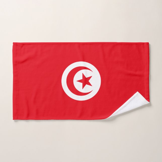 Bandera de Túnez (Toalla de mano)
