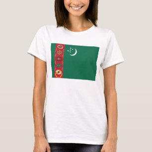 Bandera de Turkmenistán x Mapa camiseta