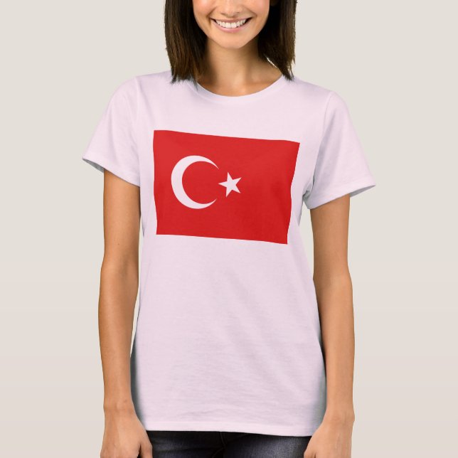Bandera de Turquía x Mapa camiseta (Anverso)
