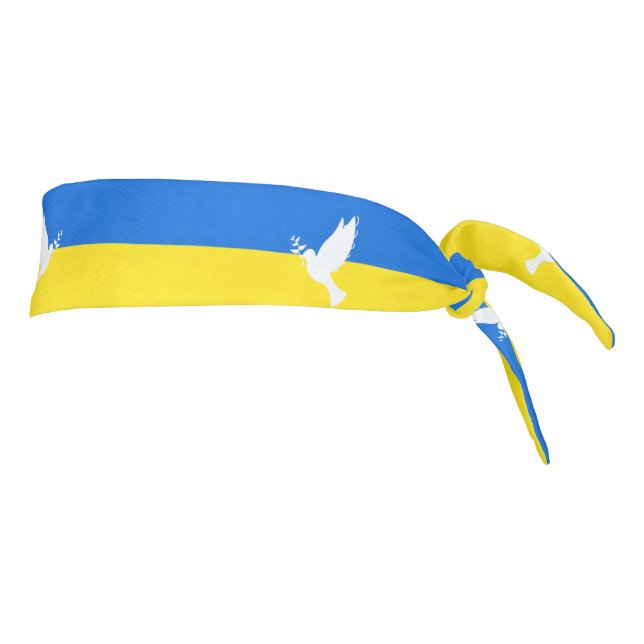 Bandera de Ucrania - Paloma de paz - Libertad - Pa (Girar 90)