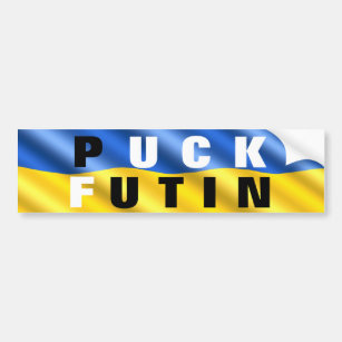 Bandera de Ucrania pegatinas de parachoques empuja