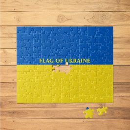 Bandera de Ucrania rompecabezas de 8"x10" en Jigsa