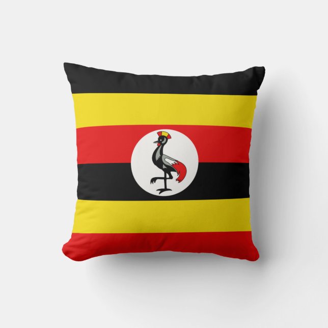 Bandera de Uganda x almohada de bandera (Anverso)