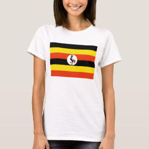 Bandera de Uganda x Mapa de camiseta