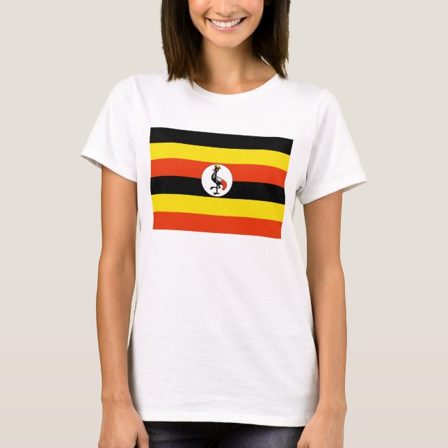 Bandera de Uganda x Mapa de camiseta (Anverso)