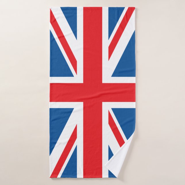 Bandera de unión británica (Union Jack) (Toalla de baño)