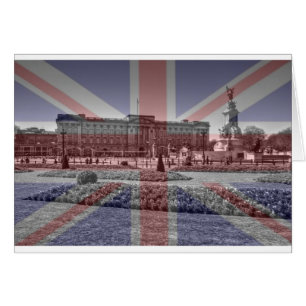 Bandera de Union Jack del Buckingham Palace